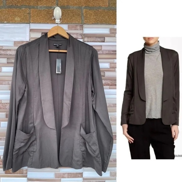 JAMES PERSE Open Front Tuxedo Jacket Blazer WEL2923 Size 3 (L) - Picture 1 of 11